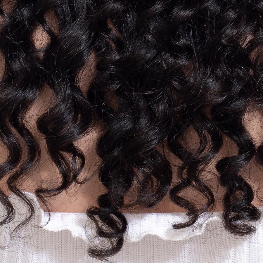 Black Small Curly Lace Front Wig - Heat Resistant Fiber