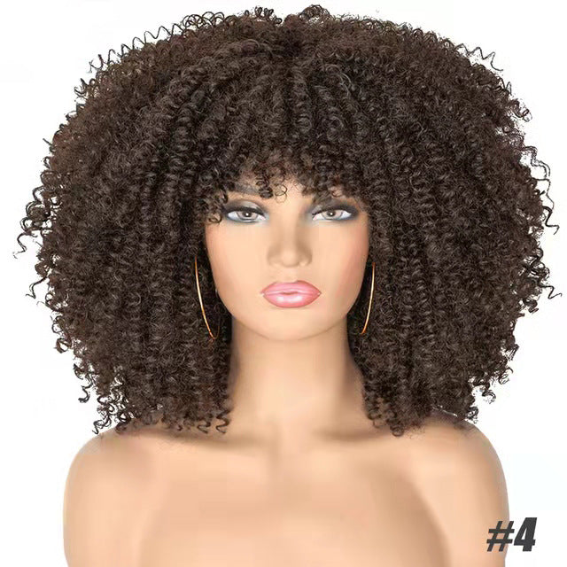 Afro Curly Wig - Small Curls Headpiece
