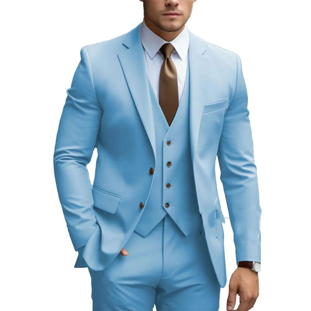 Men's Three-Piece Wedding Tuxedo Suit