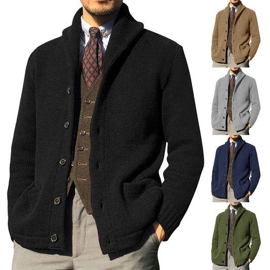 Men's Long Sleeve Knit Cardigan