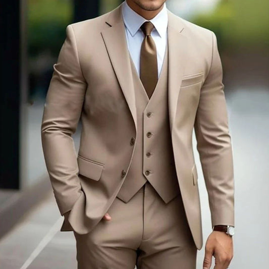 Men's Three-Piece Wedding Tuxedo Suit