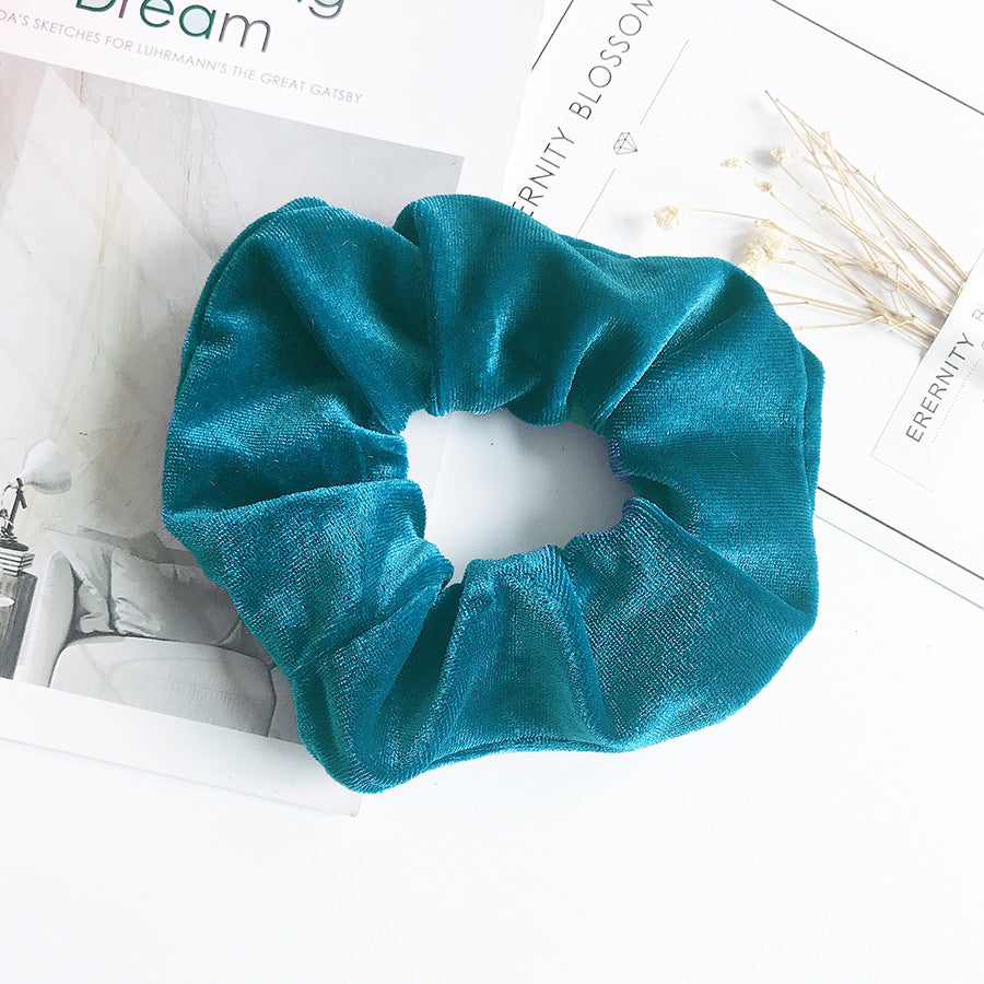 Velvet Flannel Hair Tie - Fashion Ponytail Scrunchie