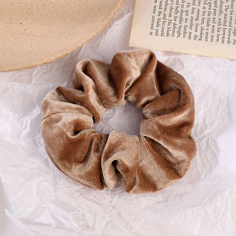 Velvet Flannel Hair Tie - Fashion Ponytail Scrunchie