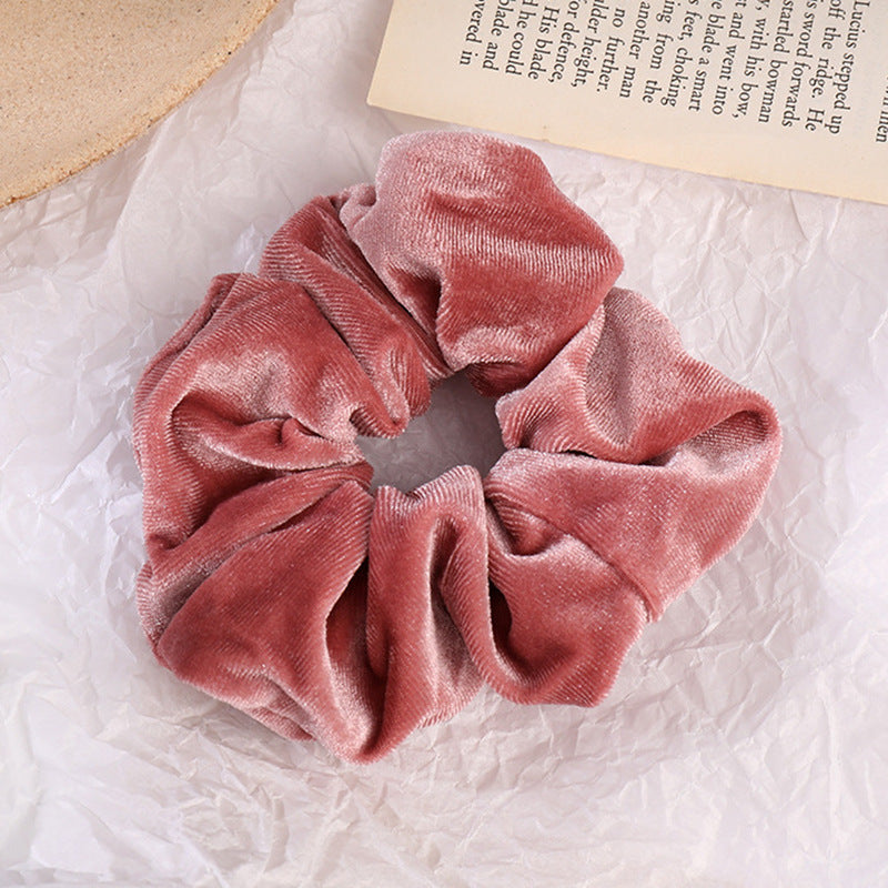 Velvet Flannel Hair Tie - Fashion Ponytail Scrunchie