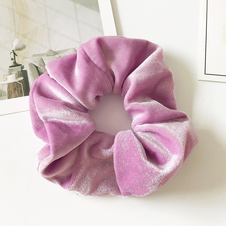 Velvet Flannel Hair Tie - Fashion Ponytail Scrunchie