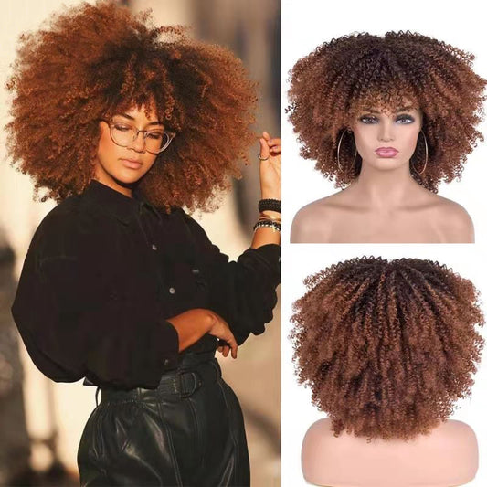 Afro Curly Wig - Small Curls Headpiece