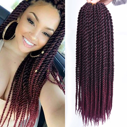 Senegalese Twist Crochet Braids - Synthetic Hair Extensions for Women
